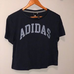 Adidas navy blue workout shirt